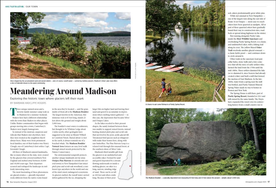 Purity Spring Resort Featured In Portland Press Herald Hiking Article